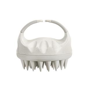 Yamrots Scalp Massager Shampoo Brush, Scalp Scrubber with Soft Silicone Bristles, Scalp Exfoliator Brush for Wet and Dry Hair (Creamy White)
