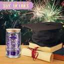 FoldTier 6 Pcs Graduation Gifts Glass Cup Class of 2026 Bulk 16 oz Drinking Cup with Lid and Straw College Her Him Graduate Gift Coffee Cup for Teen High School Grad Party Favor (Purple)