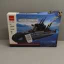 Nuclear Submarine Building Block Toy Set  WW2 Military Battleship Model with Lights, Ideal Gift for Boys, Teens & Adults, Great for Home or Office Decor - 1498 PCS