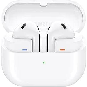SAMSUNG Galaxy Buds 3 AI True Wireless Bluetooth Earbuds, Sound Optimization, Real-Time Interpreter, Noise Cancelling, Redesigned Fit, Touch Control, Latin American Version (White) 