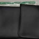 Mini Fridge Silicone Mat,24''x24''x0.5''-Fridge Drip Tray Concave and convex design is leak-Proof and Non-Slip Perfectly Compatible with Washer, Dryer, Wine Cooler, Dishwasher ect (Black)