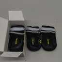 QUMY Dog Shoes for Large Dogs, Medium Dog Boots & Paw Protectors for Winter Snowy Day, Summer Hot Pavement, Water-Resistant in Rainy Weather, Outdoor Walking, Indoor Hardfloors Skid-Resistant Sole (Size 4: 2.2''x2.6''(W*L) (Pack of 4))