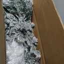 6 ft. Pre-lit Snow Flocked Hinged Artificial Christmas Tree with 260 LED Lights