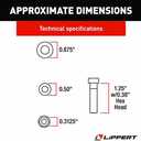 Lippert Components - 216567 Motorized Step Wet Bolt Replacement Kit for Coach Step