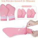 SuzziPad Replacement Ice Gel Packs for Cold Therapy Gloves and Socks(10-Piece Set), L