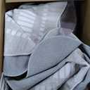 GarveeHome Scalloped Washable 8x10 Area Rugs for Living Room, Modern Bordered Solid Rug for Bedroom, Scalloped Non-Slip Stain Resistant Rug for Dining Room Farmhouse Dorm, Cream (Ivory White)