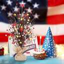 Fall Table Decoration Autumn Maple Leaves Tabletop Ornament Centerpiece for Farmhouse Kitchen Home Celebration Party Decor (2, 4th of July)