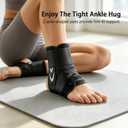 Lace Up Ankle Brace for Women Men, Ankle Support Brace for Sprained Ankle, Ankle Stabilizer Brace with 2 Auto-Shaped Pads, Air Fabric Cool Medical Ankle Brace for Peroneal Tendonitis & Injury Recover, Basketball, Sports, XL(14"-15"), X-Large
