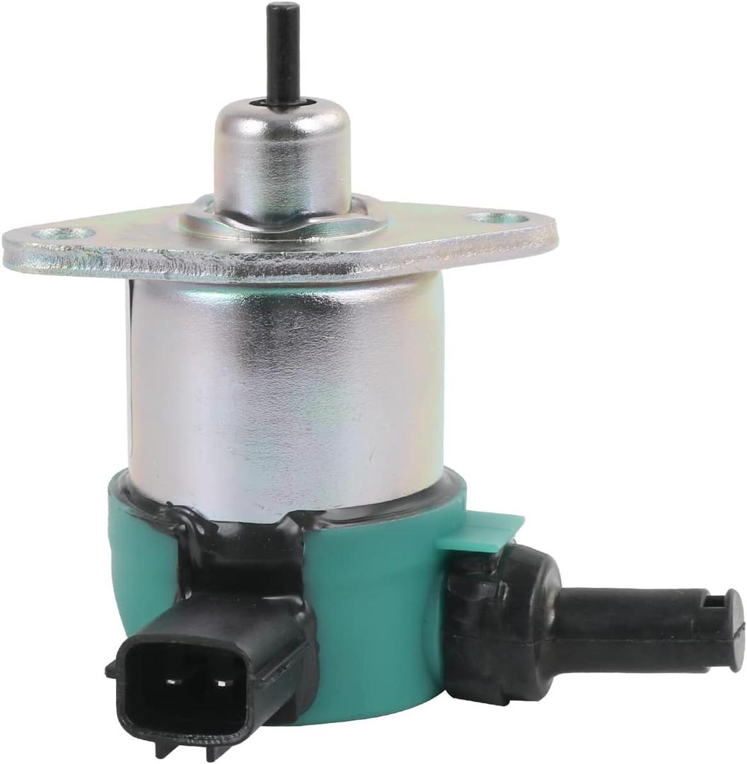 Fuel Shut Off Solenoid Replacement for Kubota V1205 V1505 V1305 D1105 D1005 D905 Replace# 17208-60015, 17208-60016