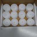 Homemory 12Pcs Flickering Flameless Candle Battery Operated, 200+Hours Fake Electric LED Tea Lights for Votive, Centerpiece Table Decorations, Wedding, Aniversary, Halloween, Christmas (Warm White Glow  White Body)