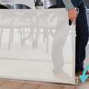 SmartFit Retractable Mesh Baby Gate; 55" Wide, 33" Tall, White