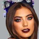 Catery Light Up Cat Ears Black Kitty Ear Headbands Halloween Costumes Accessories for Women