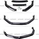 Front Lip Compatible with 2021-2022 Honda Accord 10.5th Gen, JDM Bumper Air Dam Lower Chin Spoiler Splitter Protection Body Kit (Glossy Black)