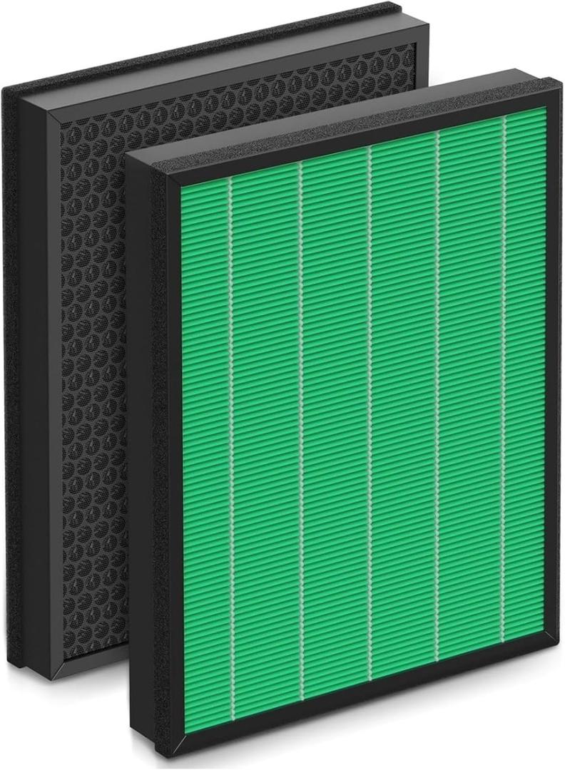 400/400S Filter Replacement Compatible with Coway AIRMEGA Max2 400 400S 400(G) 400S(G) Air Purifier, Max2 HEPA Green and Activated Carbon Filter Set, AP-2015-FP, 1 Set