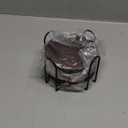 4 Pcs Wood Coasters for Drinks Absorbent, Wooden Coasters with Holder, Drink Coasters for Coffee Table, Absorbent Coaster Set for Table Protection, Drink Coasters for Farmhouse, Office, Bar