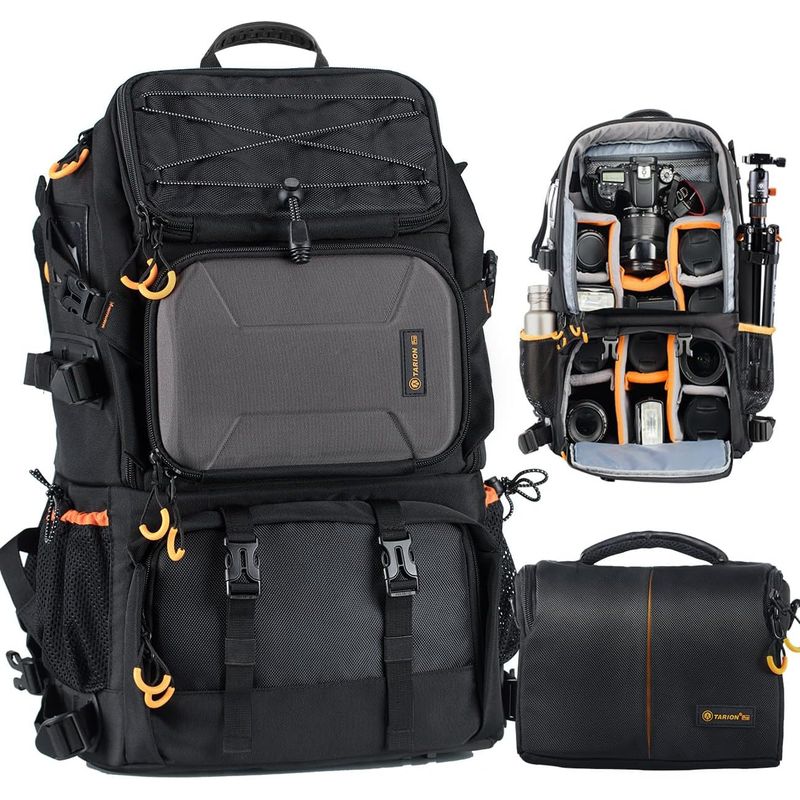 TARION 27L Extra Large Camera Backpack - 2 in 1 Professional Camera ...