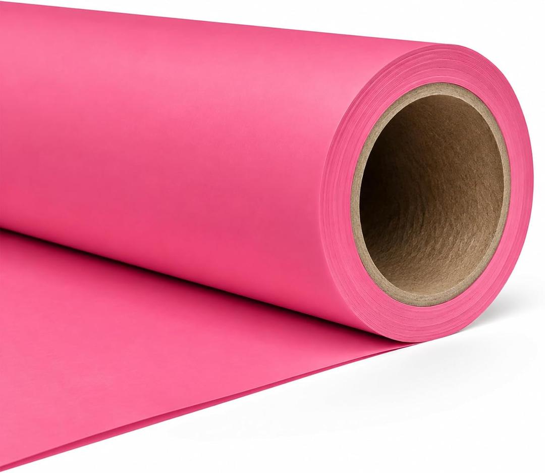 Blush Pink Seamless Paper Backdrop, Pink Photo Backdrop 53" x16.4'