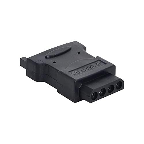 cablecc 15Pin SATA Male Power Cable to Molex 4-pin IDE Hard Disk Drive Power Adapter