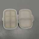 Holii Travel Pill Organizer, 8 Compartments Portable Pill Case, Daily Pill Box to Hold Vitamins, Small Pill Container for Pocket Purse Medicine OrganizerKhaki