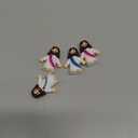 AKFAHOIF 20PCS Little Jesus Figures, Mini Jesus Figurines in Bulk, Multicolor Tiny Jesus Figures, Miniature Figurines to Hide and Seek Religious Gifts for Easter Egg Stuffers