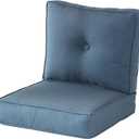 Greendale Home Fashions Outdoor 2-Piece Sunbrella Deep Seat Cushion Set, Spectrum Denim