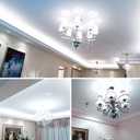 gezee LED Candelabra Bulb, Non-Dimmable, 100 Watt Equivalent, 12W LED Candle Bulbs, Daylight White 6000K, 120V, 1200Lumens, E12 Base, Chandelier Bulbs(8-Pack)