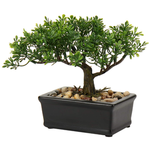 Artificial Bonsai Tree Juniper Faux Plants Indoor Small Fake Plants Decor with Ceramic Pots for Home Table Office Desk Bathroom Shelf Bedroom Living Room Farmhouse Decorations