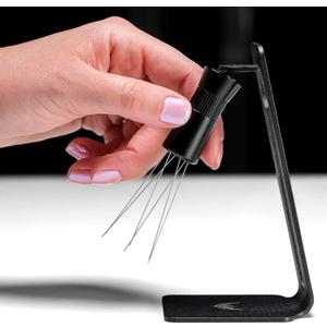 WDT Tool Espresso Magnetic Needle Coffee Distrubution Tool With 0.4mm & 0.25mm Needles Premium Espresso Accessories For Coffee Bar (Model B)