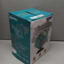 8'' World Globe with Gold Stand 720 Rotating, Kids Adults Student Geography Educational, Desk Globe Decorative Office Classroom, Unique Birthday Christmas Gifts (Elegant Turquoise)