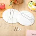 30 Pack Plate Hanger for Wall Upgraded Wall Plate Hangers with 30 Pieces Hooks Stainless Steel Wire Holders Compatible with Decorative Dishes(8 Inch)