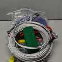 Zipline for Kids and Adults, Zip line Kits for Backyard with Stainless Steel Spring Brake, Cable Tensioning Kit, Safety Harness, 2 Tree Protectors and Full Set of Zip line Accessories, 105 ft