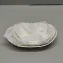 Fruit Bowl, 3 Tier Ceramic Fruit Basket, 3 Tier Serving Stand Serving Bowl with Metal Rack, Porcelain Kitchen Bowls for Fruit Vegetable Snack Nuts Dessert Cake Tray for Party Wedding, White