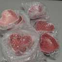 8 Pcs Heart Shaped Ramekin Creme Brulee Ramekins Oven Safe 3.54 x 3.54 x 1.57 Inch Heart Shaped Bowl Small Baking Ceramic Ramekins Dishes for Souffle Snacks Quiche Sauces(Pink and Red)