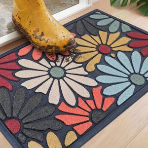 Welcome Mat for Front Door, Non-Slip, Flowers, 17 x 29 in
Traps Dirt and Moisture, Absorbent Coarse Fibers, Fade Resistant, Low Profile, Waterproof Backing, Indoor and Outdoor Entry