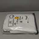 White Solid Full Blackout Window Curtains for Bedroom Noise Reducing Thermal Insulated Drapes Heavy Linen Texture 8 Grommets Top for Living Room with White Liner, Cream White, 50" x 84", 2 Panels