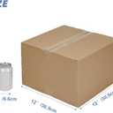 Hoikwo 12x12x8 Shipping Boxes Set of 15, Thin Brown Corrugated Cardboard Box for Small Business for Packaging Mailing Light Weight Items