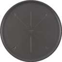 GoodCook Everyday Nonstick Steel Pizza Pan, 16", Cutting guide, Gray