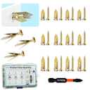 210 PCS Drywall Self Drilling Anchors with Screws Kit,105 PCS Sheetrock Anchors and 105 PCS Screws, Zinc-Plated Steel Material - for Gypsum Board, Hollow Walls, Picture Frames,etc.No Drill Needed
