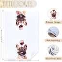 Funny French Bulldog Wine Kitchen Towels, French Bulldog Gifts for Women Men Dish Tea Towels, Dog Lovers Gifts Decorative Hand Towel for Bar Cart, 16x24 Inch