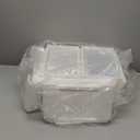 Pinkpum XXL Larger Shoe Storage Boxes Fit Size 14, Clear Plastic Stackable Shoe Organizer 12 Pack Sneaker Storage for Sneakerheads Shoe Containers (White)