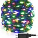 1000 LED Christmas Lights Outdoor Indoor,110Ft 8 Modes Warm White End-to-End Connectable Fairy String Light Plug in for Xmas Tree Party Wedding Outside Decorations