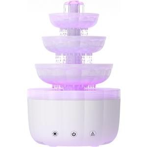 Cloud Rain Humidifier for Bedroom with LED Mood Light & Essential oil Diffuser - Rain Sounds White Noise Diffuser Perfect for Bedroom, Office, and Relaxation (White)