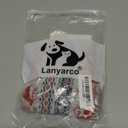 Lanyarco Cotton Grey Red Christmas Dog Pjs Jammies, Xmas Clothes Pet Pajamas Jumpshit for Small Dogs Pets, 15" Medium (Medium(18-26lbs)Back15" Chest18")