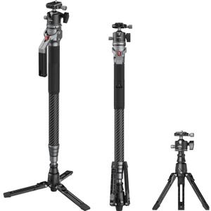SmallRig 65.6"/ 166.5cm Carbon Fiber Ball Head Monopod for Camera