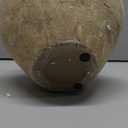 Briful Large Rustic Ceramic Vase with Distressed Finish, 8.2'' Tall Wide-Belly Decorative Flower Vases with Felt Pads, Retro Style Pottery for Home Decor, Table Centerpiece, Yellow Brown