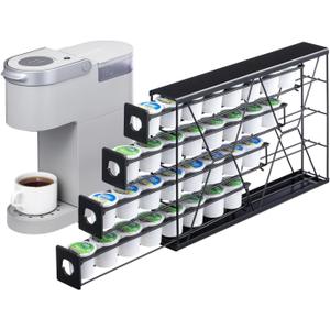 Flagship K Cup Holder for Keurig Pods Coffee Pod Storage 4 Tier K Cup Drawer Organizer for Counter (32 Pods Capacity)