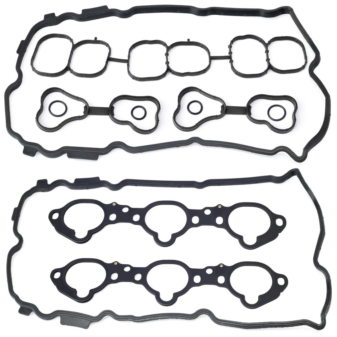 MS97143 VS50770R Engine Valve Cover and Intake Manifold Gasket Set Replacement for Nissan for Infiniti Vehicle 3.5L V6 2007-2024 for Altima for Maxima for Murano for Pathfinder for Quest QX60 JX35