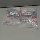 2 x LuckForever 4 Boxes Iridescent Spring/Summer Glitter Sequins Holographic Letter Glitter Peach Heart/Pentagram Glitter Mixed Glitter DIY Design Manicure Decorations Sets for Nail Art/Craft/Makeup. (colored)