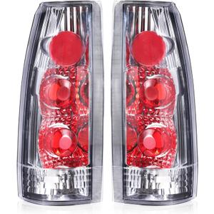 Boine Tail Light Compatible With 1988-1999 Chevy/GMC Silverado Sierra C/K 1500 2500 3500 Suburban Tahoe Blazer Yukon Escalade Driver and Passenger Side Rear Light Brake Lamps Housing (White)