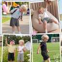 Toddler Boys' School Soccer Shorts | Athletic, Baggy, Summer, Casual, Sweatshorts, Wide Leg, Knee Length, Beach, Short Pants, with Pockets, for Kids 18M-5T